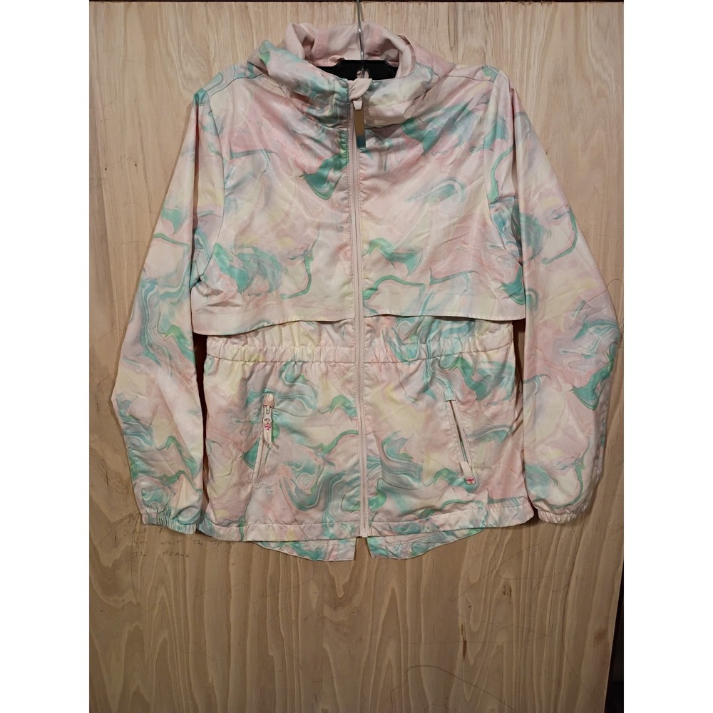 Champion Windbreaker Jacket Hooded. Girls Size Large 10-12.
